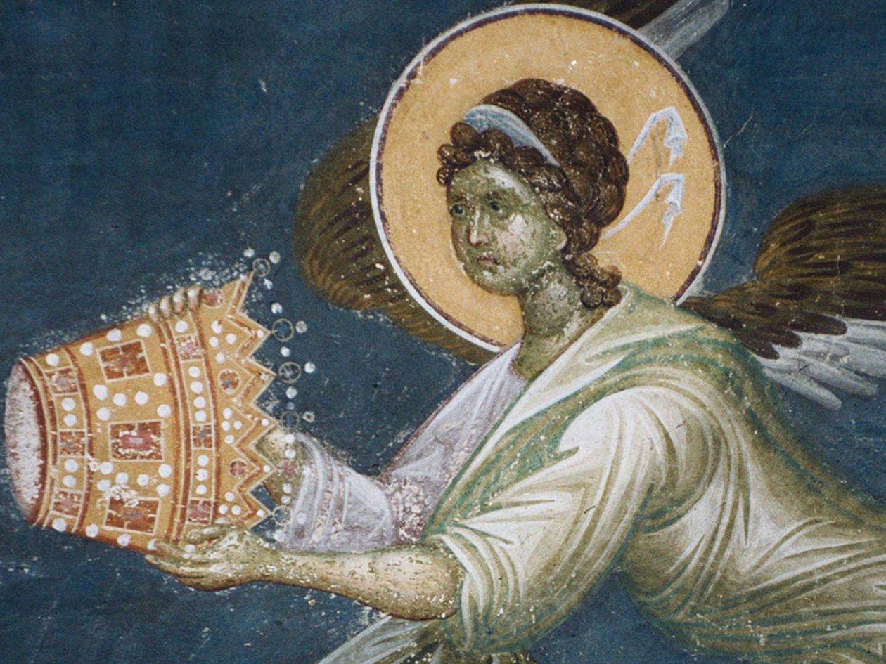 Ängel med kronan, 1321-1322 av Unbekannt