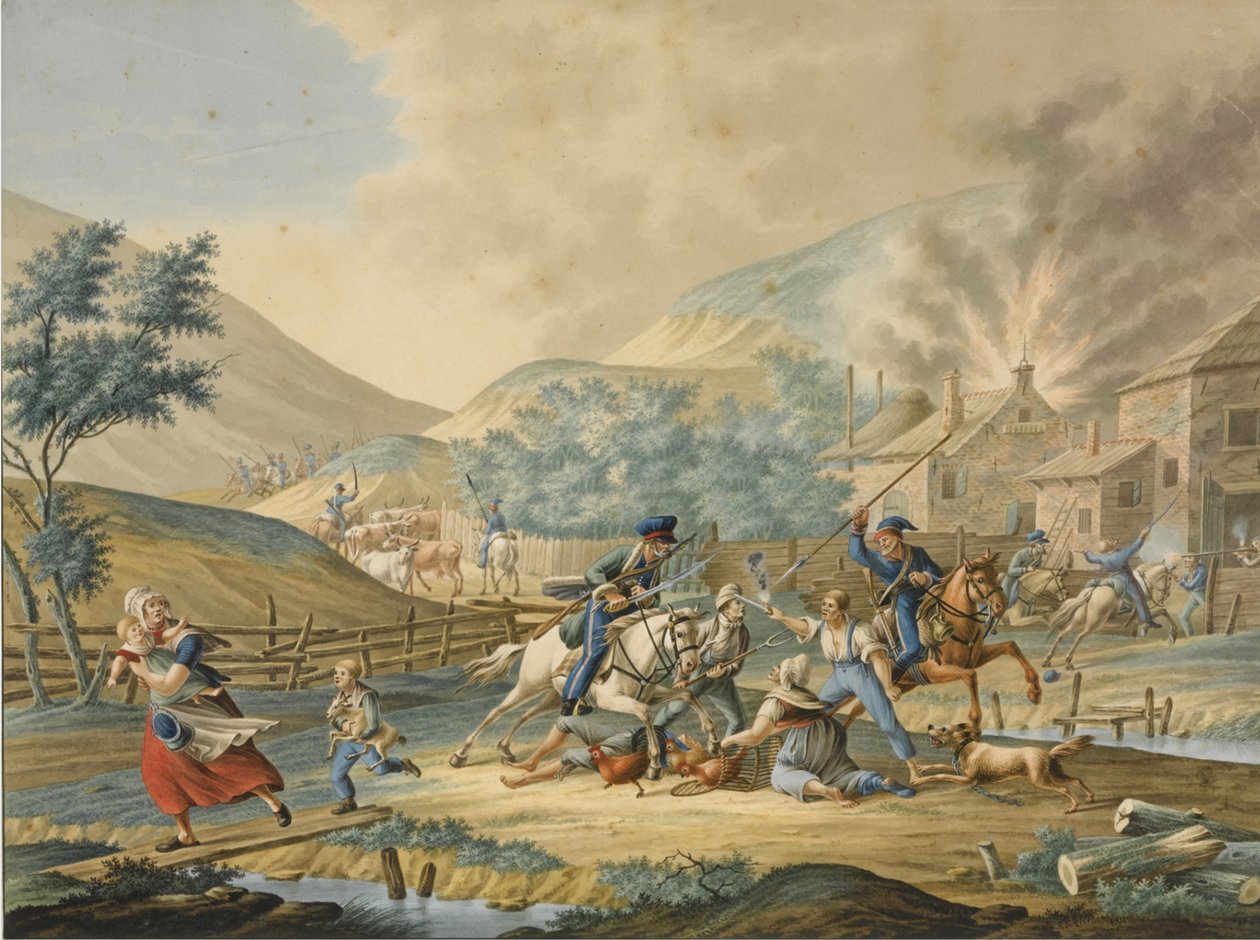 Anglo-rysk invasion av Holland 1799 av Unbekannt