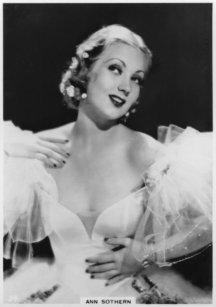 Ann Sothern, amerikansk film- och tv-skådespelerska, c1938 av Unbekannt