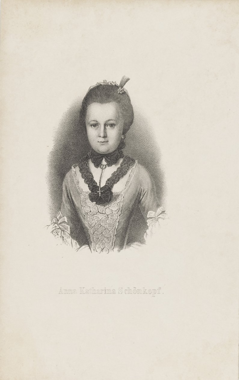 Anna Katharina Käthchen Schönkopf 1746-1810, omkring 1820. av Unbekannt