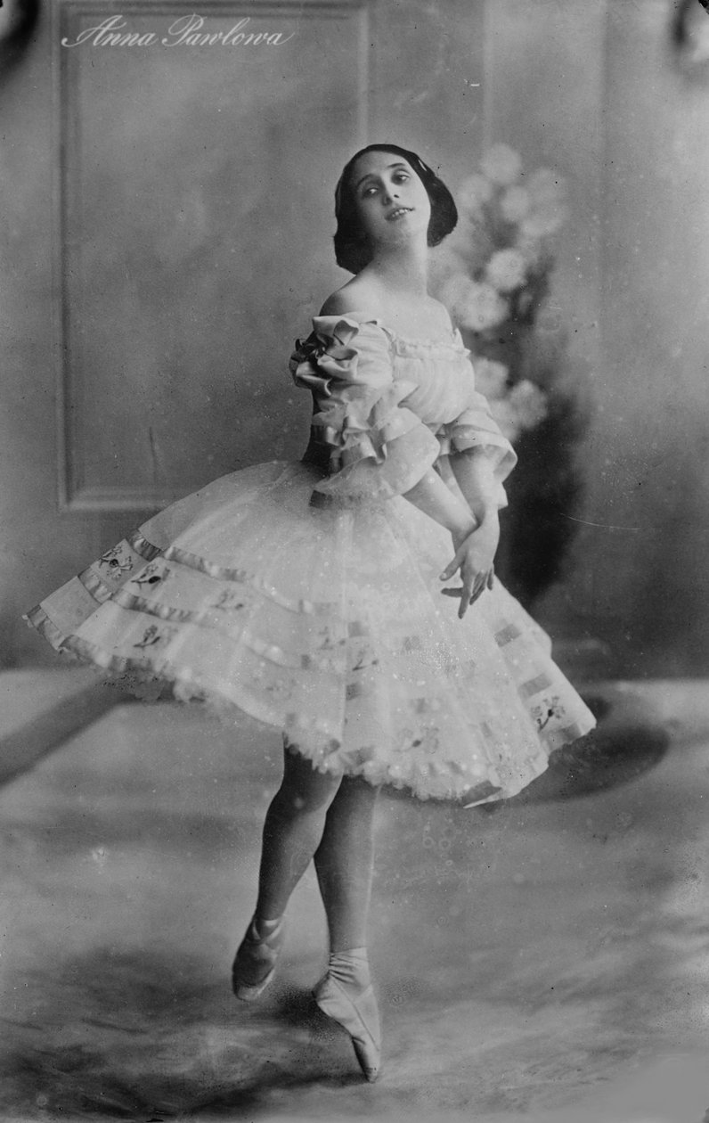 Anna Pavlova, rysk ballerina, 1910-talet av Unbekannt