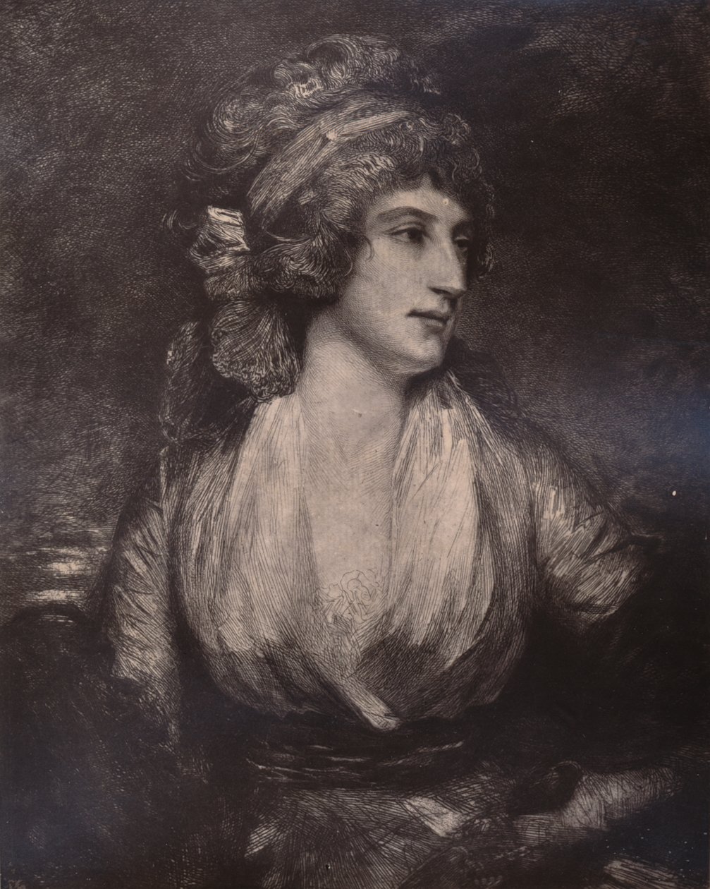 Anna Seward, engelsk författare och poet, c sent 1700-tal eller tidigt 1800-tal 1894 av Unbekannt