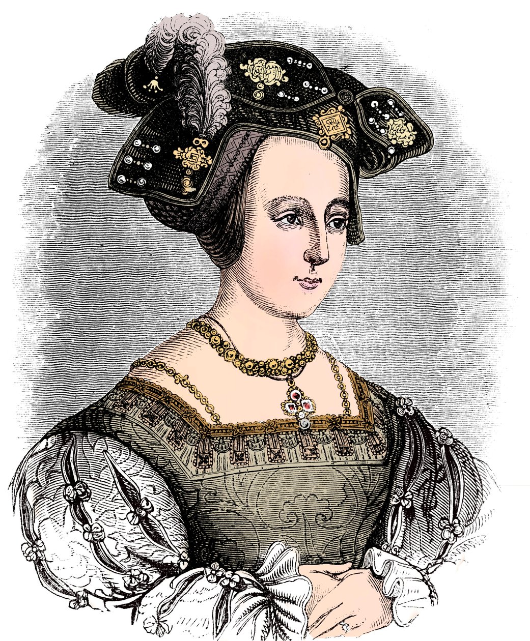 Anne Boleyn c1504-1536, andra fru till Henry VIII av England, c1880 av Unbekannt