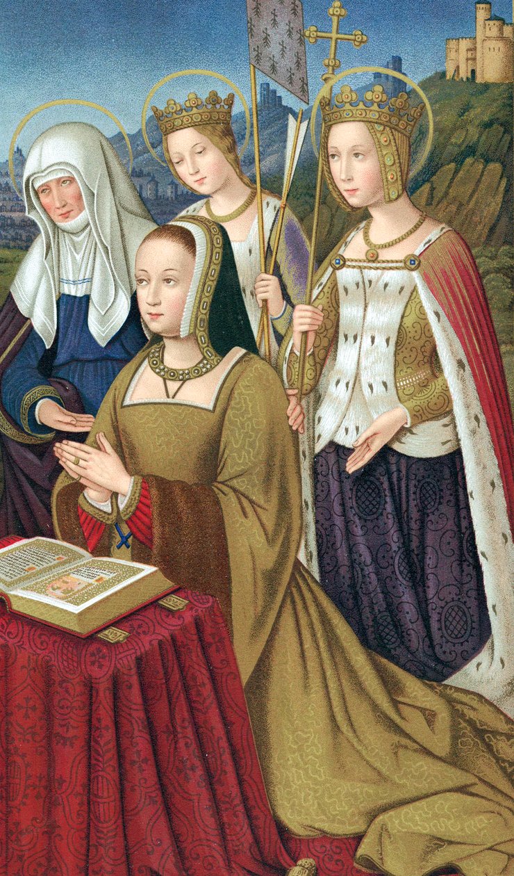 Anne av Bretagne 1476-1514, hertiginna av Bretagne och drottning av Frankrike av Unbekannt