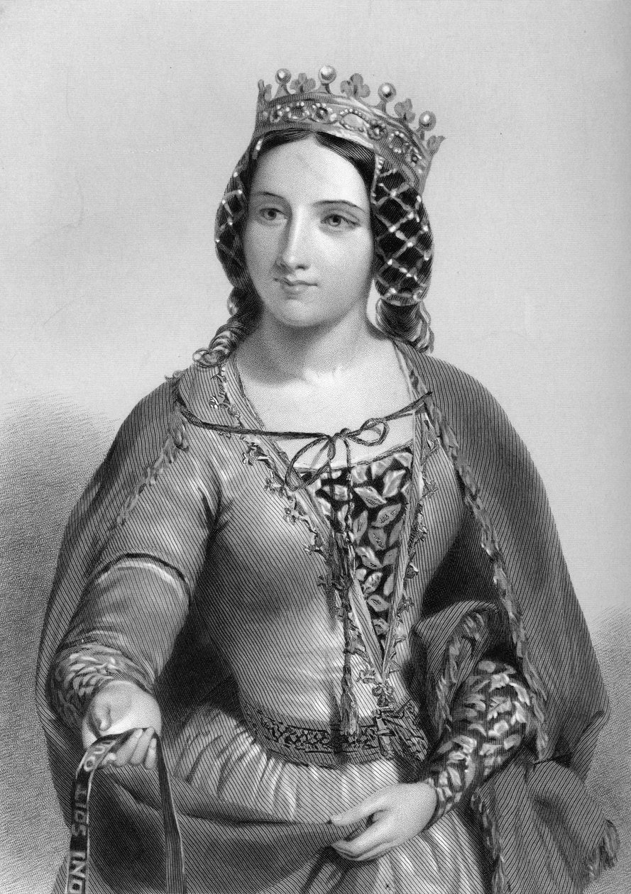 Anne av Warwick 1456-1485, drottning gemål till kung Richard III, 1851 av Unbekannt