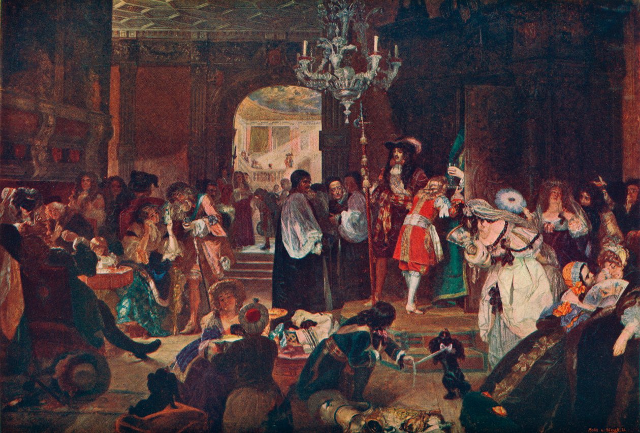 Förkammare i Whitehall under Charles II:s döende ögonblick, 1685 1905 av Unbekannt