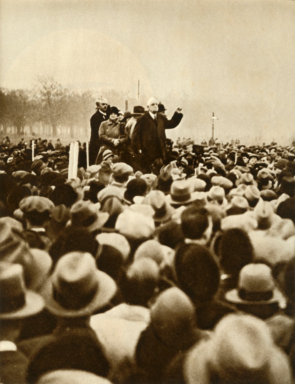 Anti-regeringsdemonstration, Hyde Park, London, 6 februari 1933, 1935.i av Unbekannt
