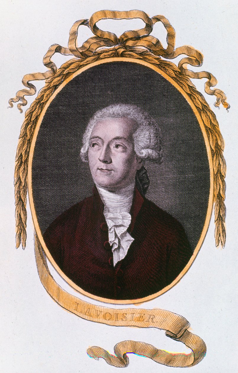 Antoine Laurent Lavoisier, fransk kemist från 1700-talet, 1801 av Unbekannt