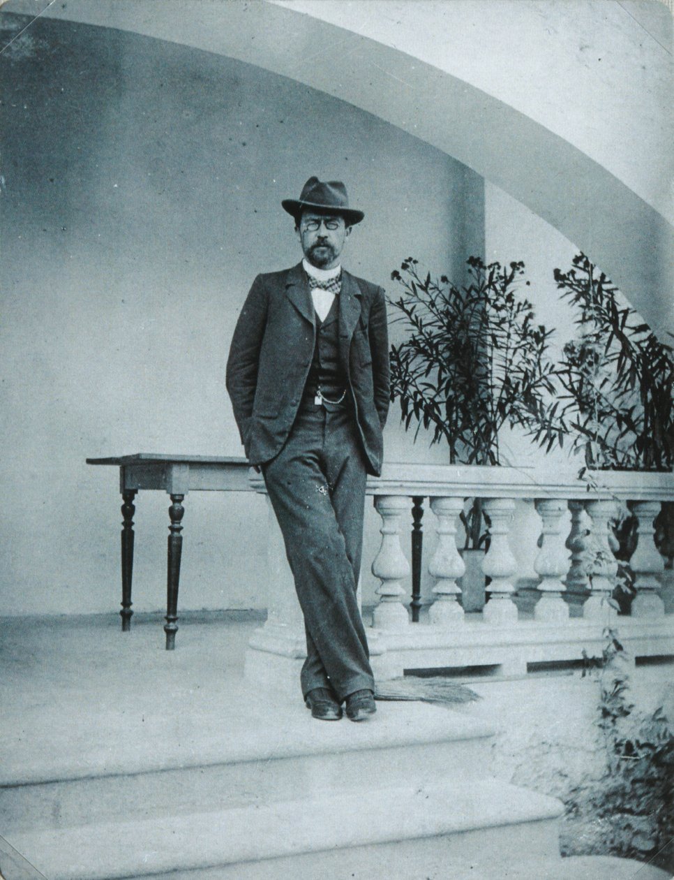 Anton Tjechov i Jalta, 1899-1900 av Unbekannt