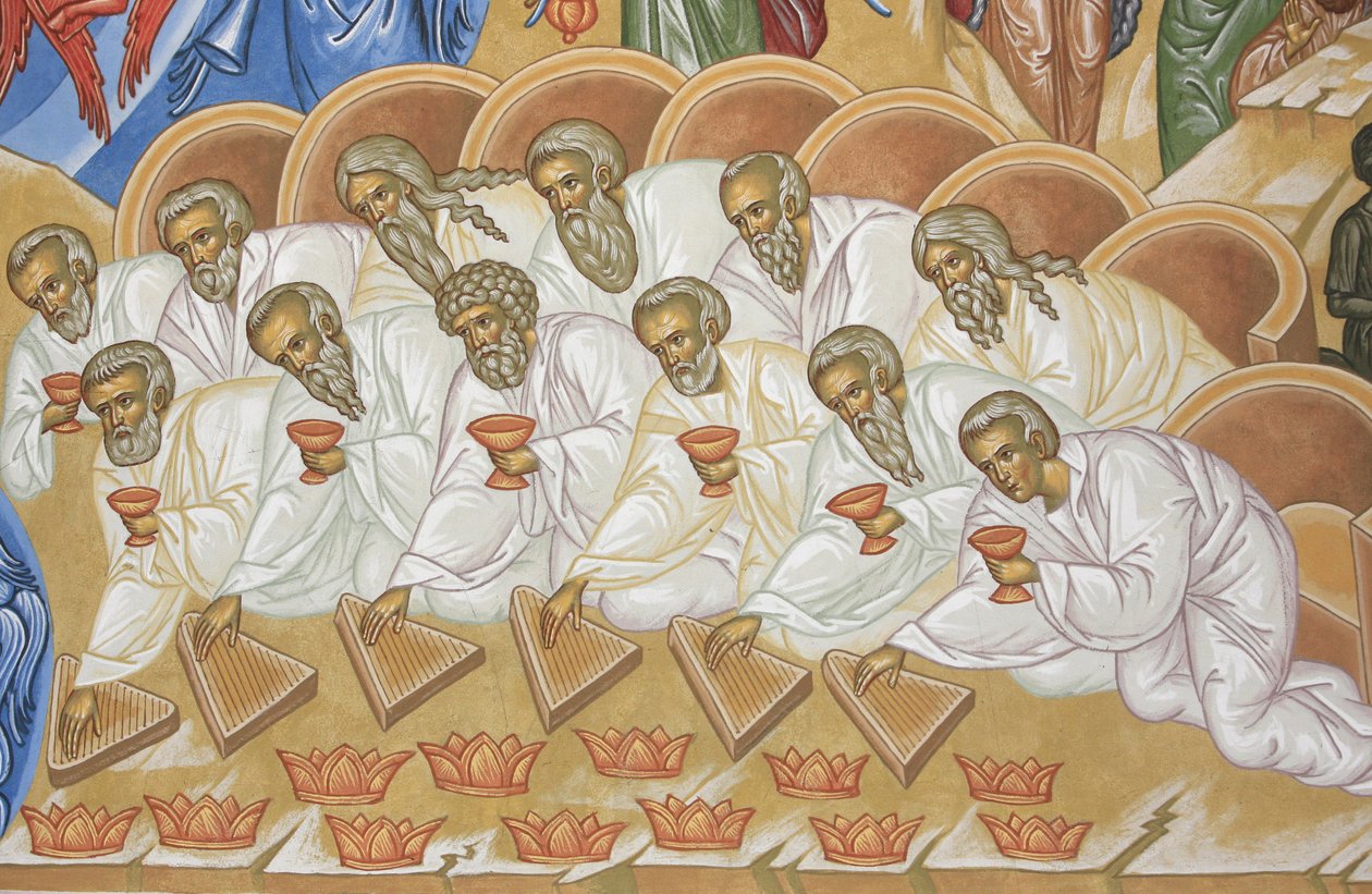 Apokalyps. Saint-Antoine-le-Grand ortodoxa kyrka Saint-Laurent-en-Royans Frankrike av Unbekannt