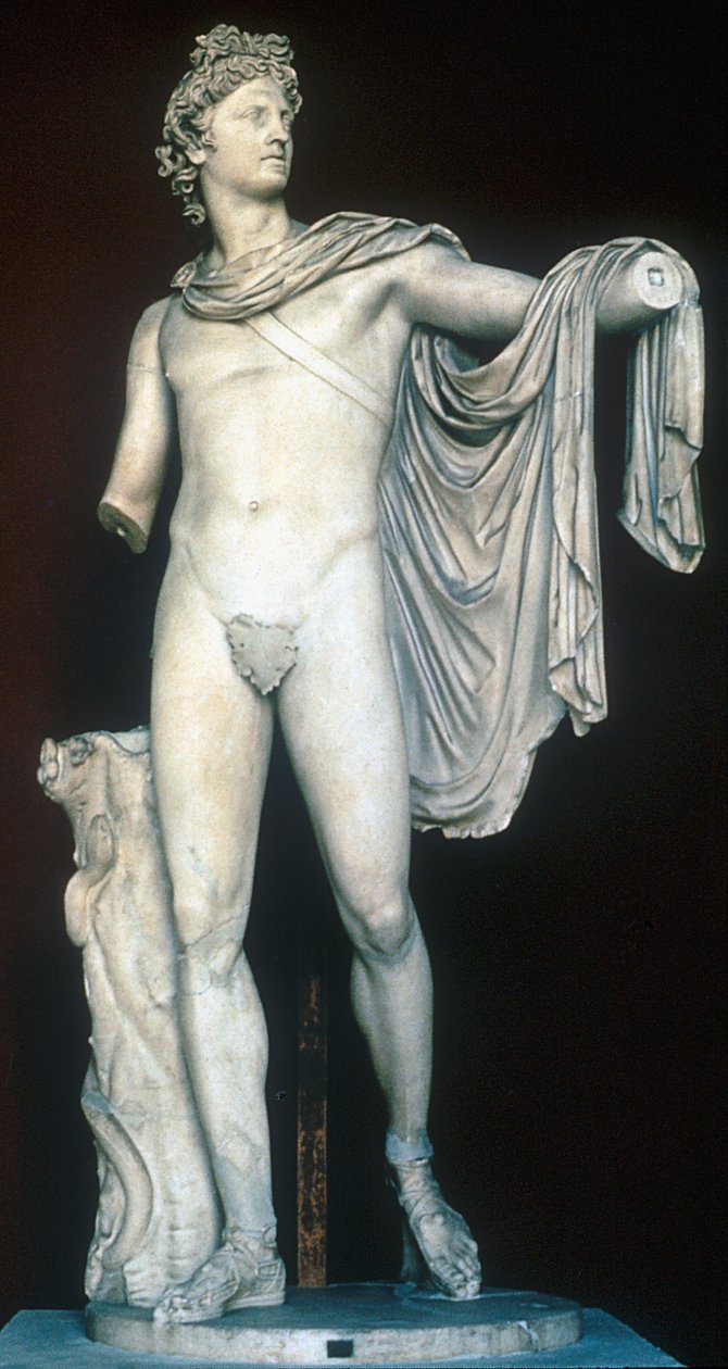 Apollo Belvedere, antik grekisk staty, c400-323 f.Kr av Unbekannt