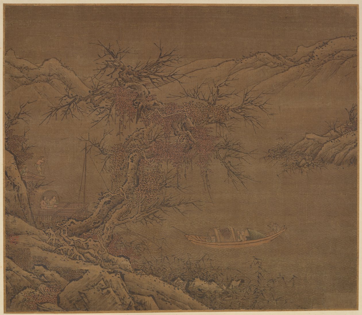 Närmar sig vinterstranden, Mingdynastin, 1368-1644. av Unbekannt