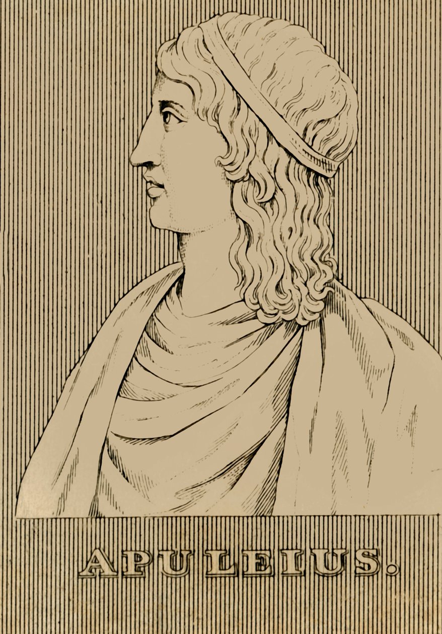 Apuleius, c124-170 e.Kr., 1830 av Unbekannt