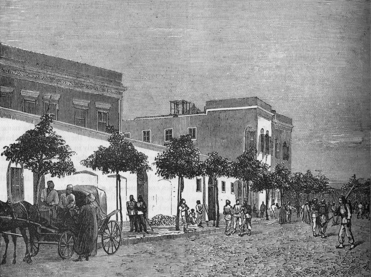 Arabi Pashas hus, Kairo, c1882-1885. av Unbekannt