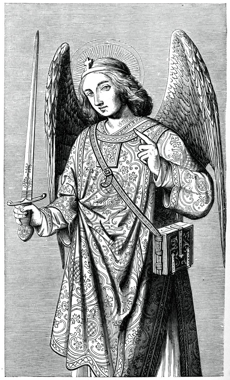 Ärkeängeln St Michael, 1870 av Unbekannt