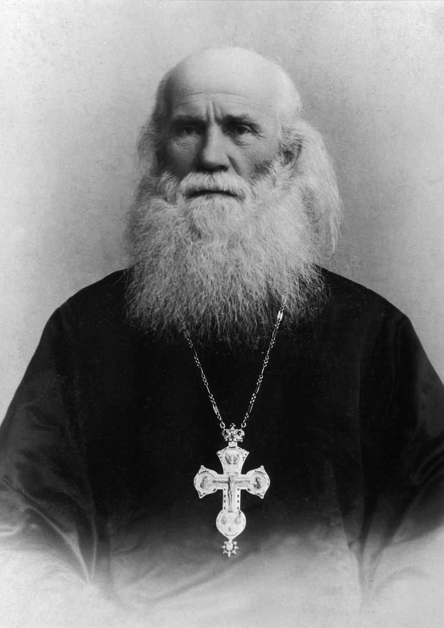 Archimandrite Tikhon Rudnev, rysk-ortodox präst, 1901 av Unbekannt