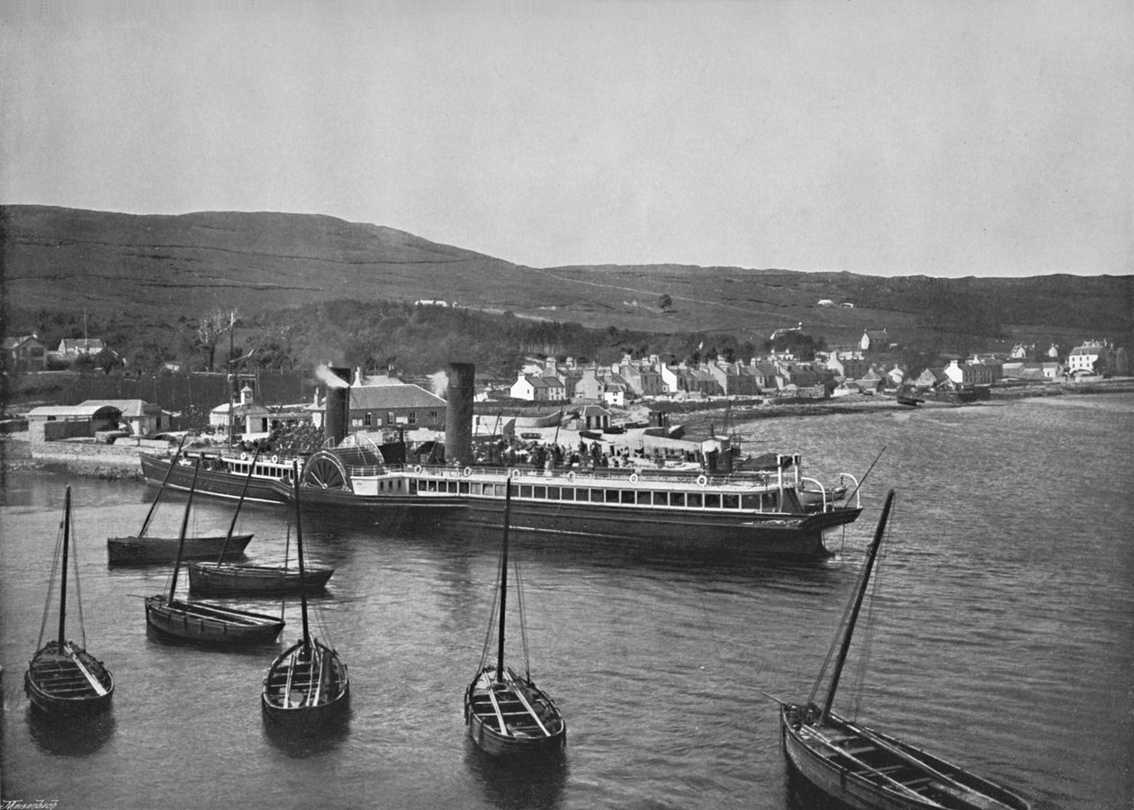 Ardrishaig - The Steamer Columba vid Ardrishaig Quay, 1895 av Unbekannt