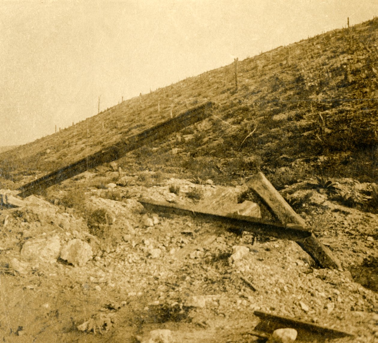 Område som omger fortet vid Douaumont, norra Frankrike, c1914-c1918 av Unbekannt