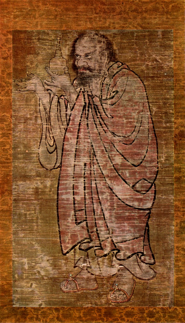 Arhat håller ett relikvieskrin, Kina, Songdynastin, c960-1279 1925 av Unbekannt