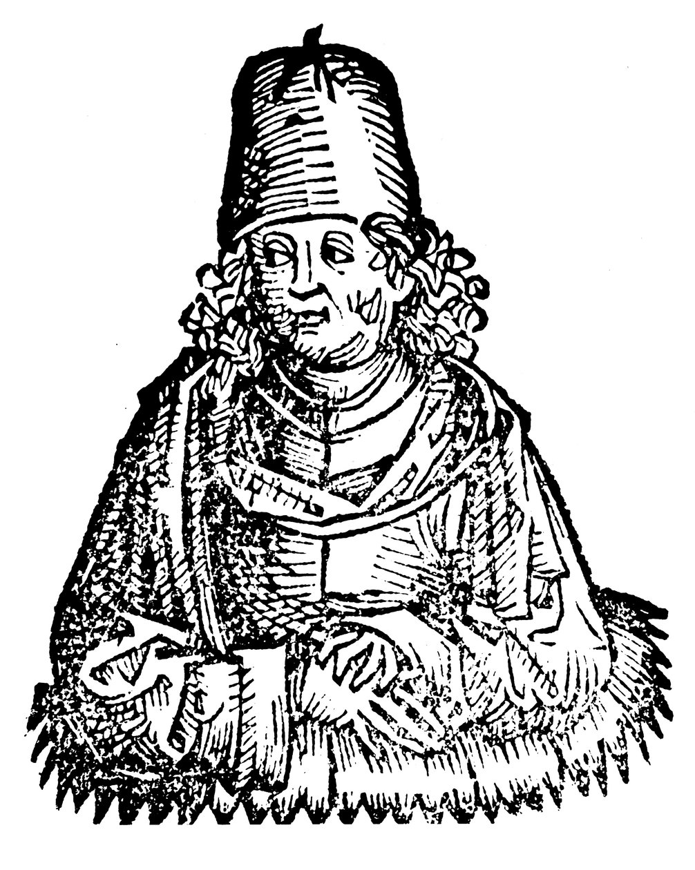 Aristoteles 384-322 f.Kr., antik grekisk filosof och vetenskapsman, 1493 av Unbekannt