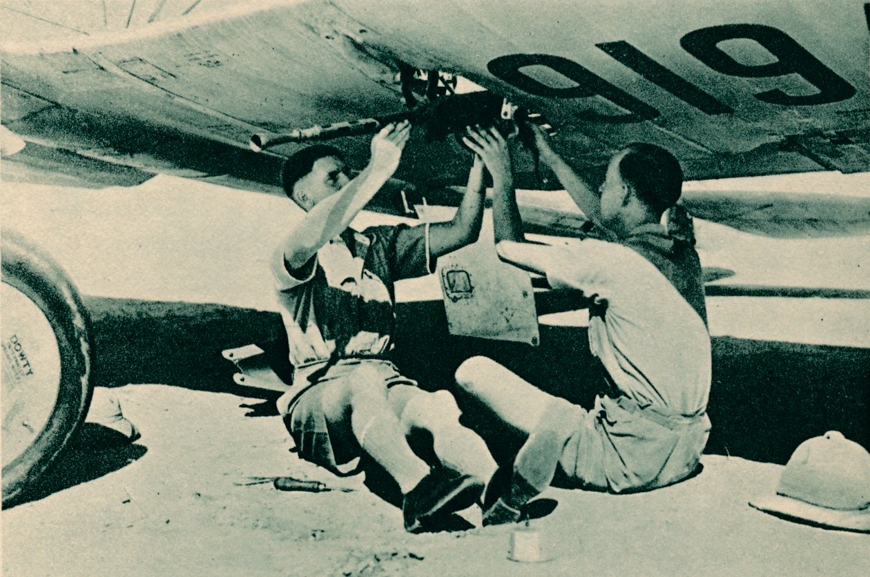Beväpningssektionen i arbete, 1940 av Unbekannt