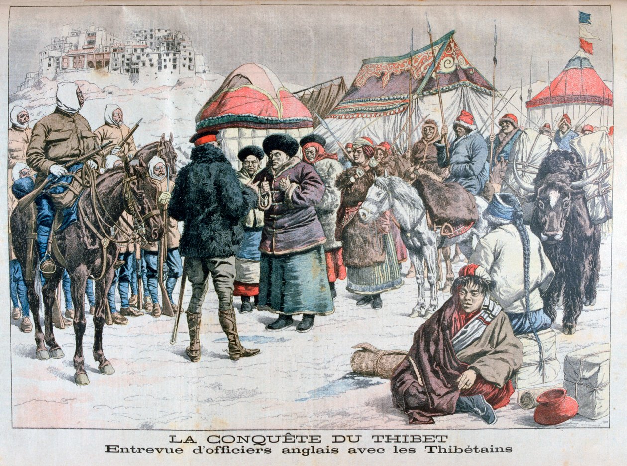 Väpnad invasion av Tibet av brittiska och indiska styrkor, 1904 av Unbekannt
