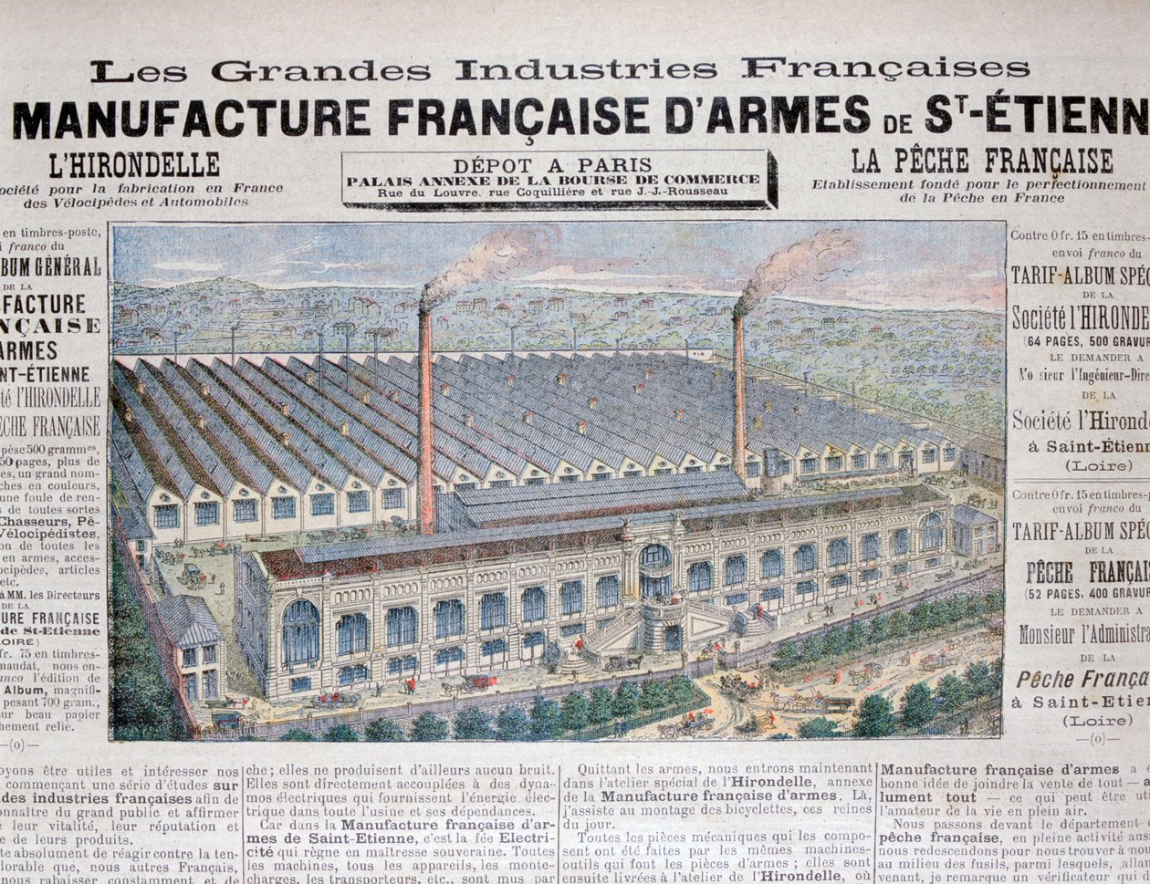 Vapentillverkningsindustrin, St Etienne, 1896 av Unbekannt