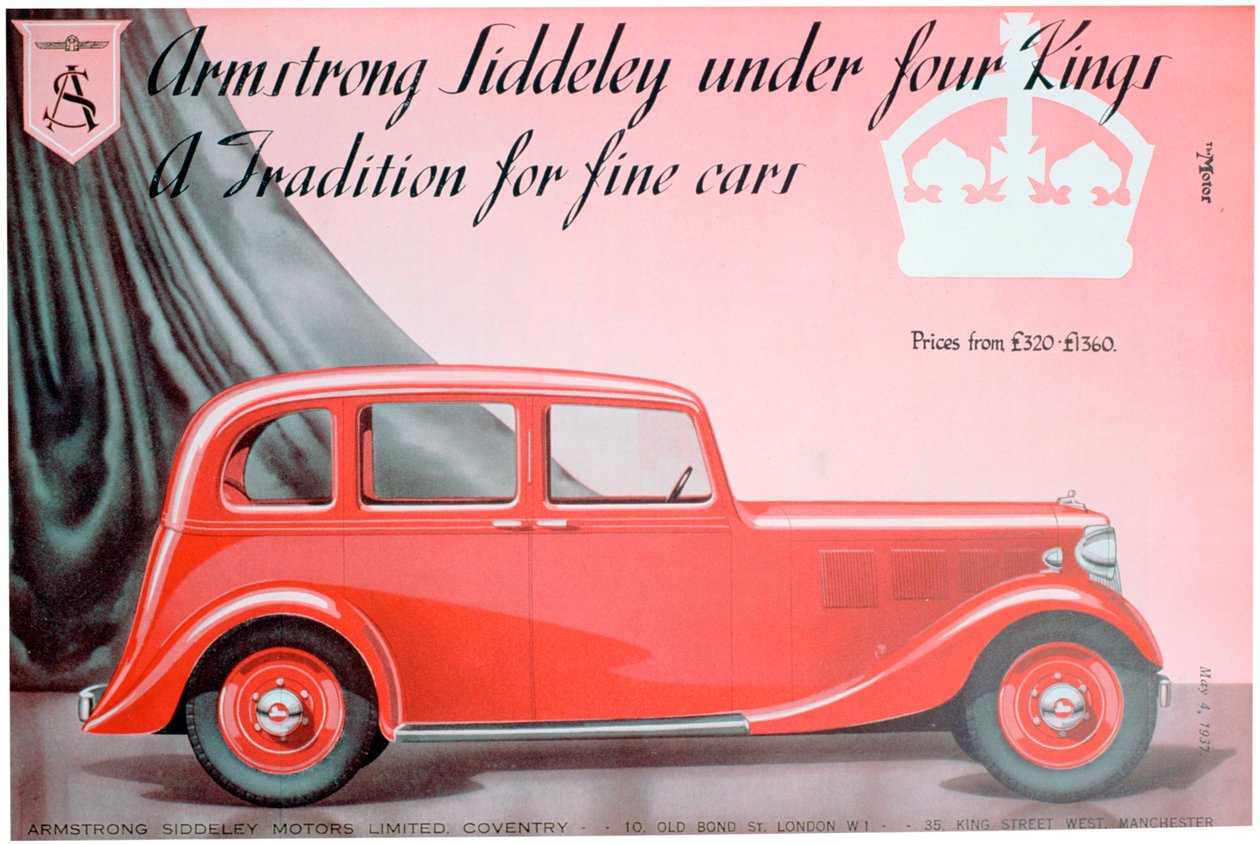 Armstrong Siddeley Motors annons, 1937 av Unbekannt