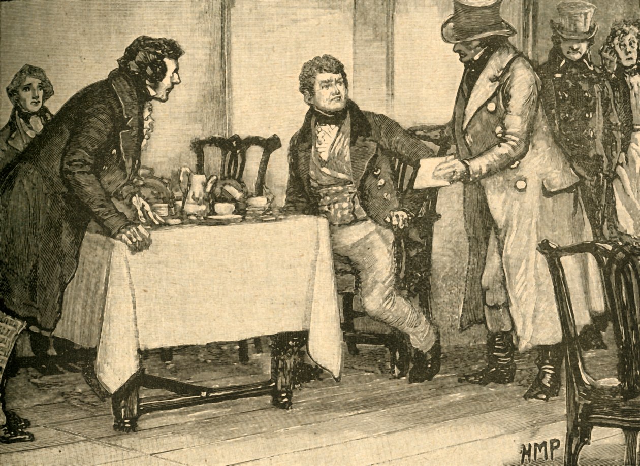 Gripande av den irländska politikern och parlamentsledamoten Daniel OConnell, 1830 c1890. av Unbekannt