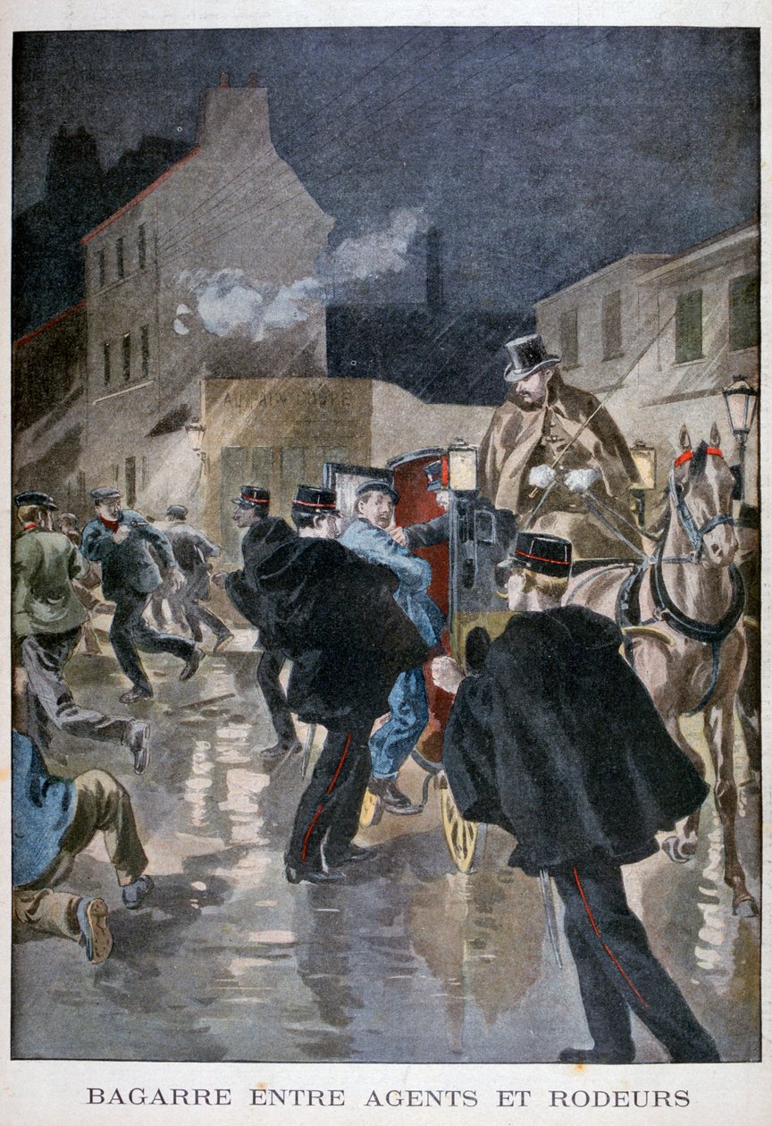 Arresterad av polisen, Paris, 1900 av Unbekannt