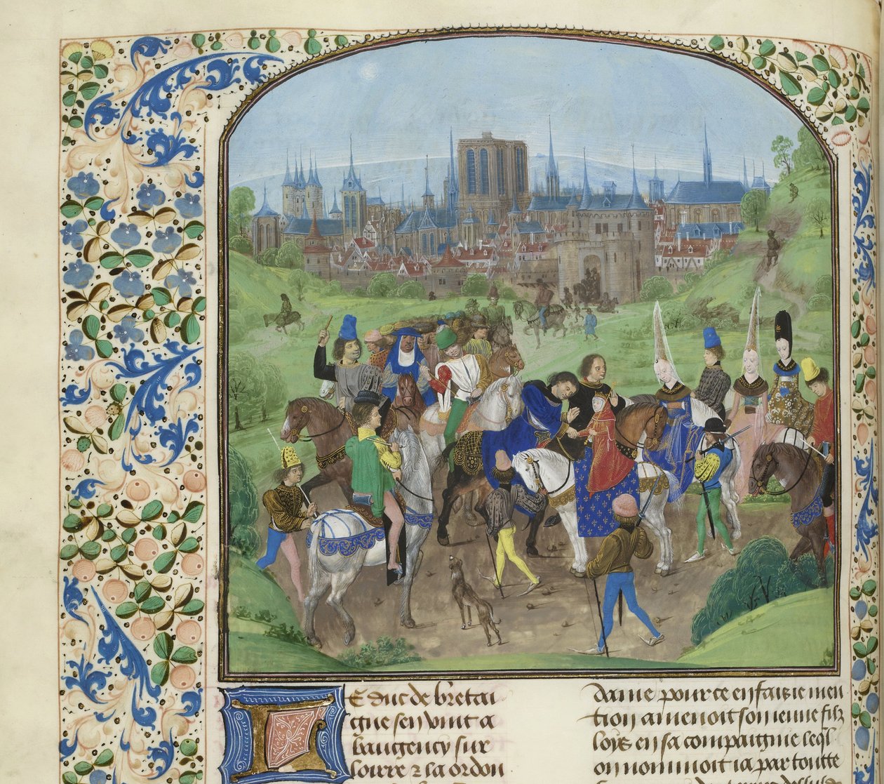 Ankomst av hertig Ludvig II av Anjou i Paris, ca 1470-1475. av Unbekannt