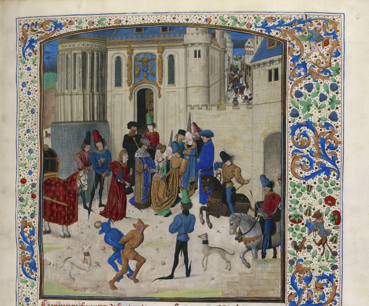 Isabeau de Bavarias ankomst till Paris, ca 1470-1475. av Unbekannt