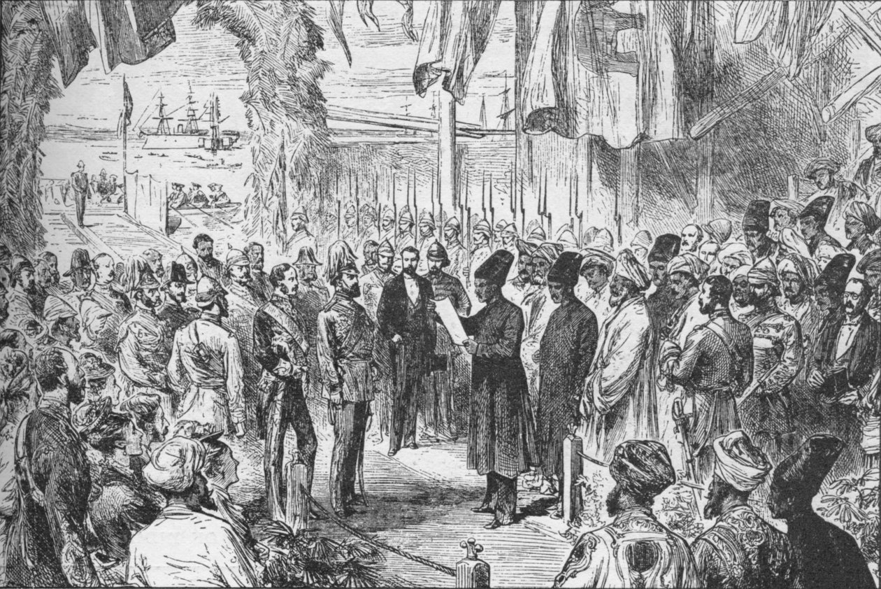 Prinsen av Wales ankomst till Bombay, Indien, den 8 november 1875 1908 av Unbekannt