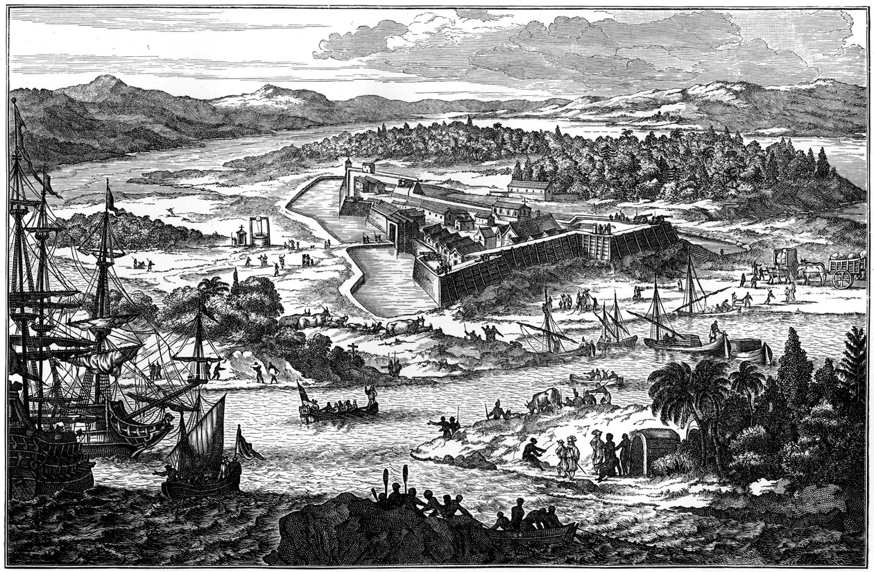 Arx Carolina, den gamla befästa bosättningen i Charleston, South Carolina, c1673 1901 av Unbekannt
