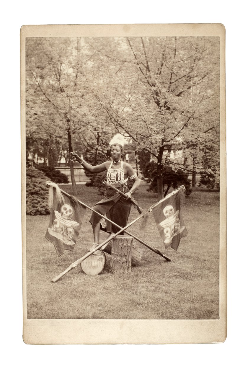 Ashanti gruppföreläsning, Tyskland 1890-talet (s/v foto) av Unbekannt