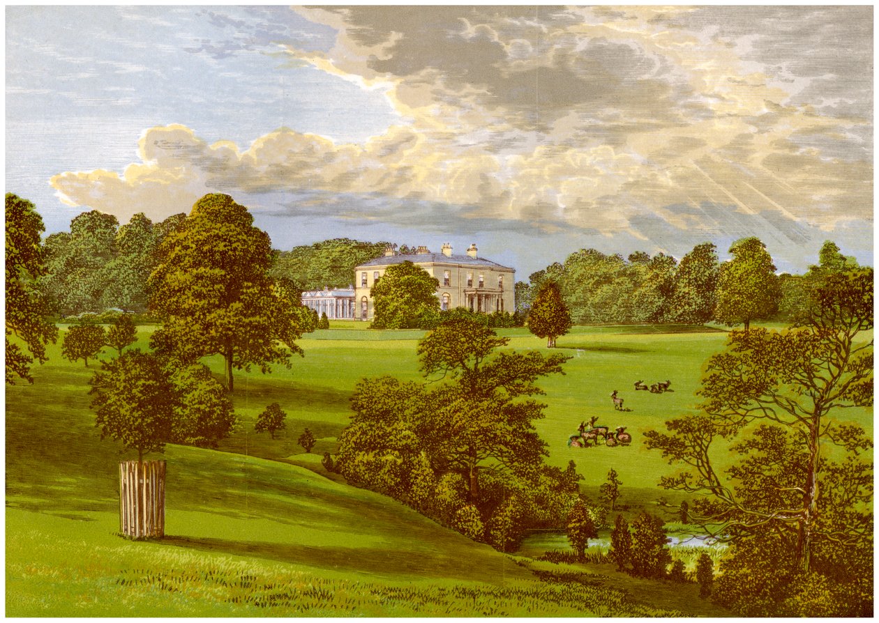 Ashcombe Park, Staffordshire, hem för familjen Sneyd, c1880 av Unbekannt
