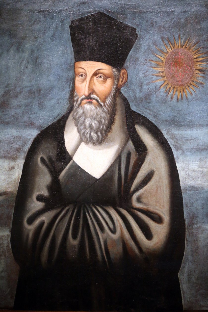 Asiatiska civilisationsmuseet. Kristendomen i Asien: Helig konst och visuell prakt. Porträtt av Matteo Ricci (en italiensk jesuit som tillbringade större delen av sitt liv med att föra Christiantly till Kina). Emmanuele Pereira (Du Wenhui av Unbekannt
