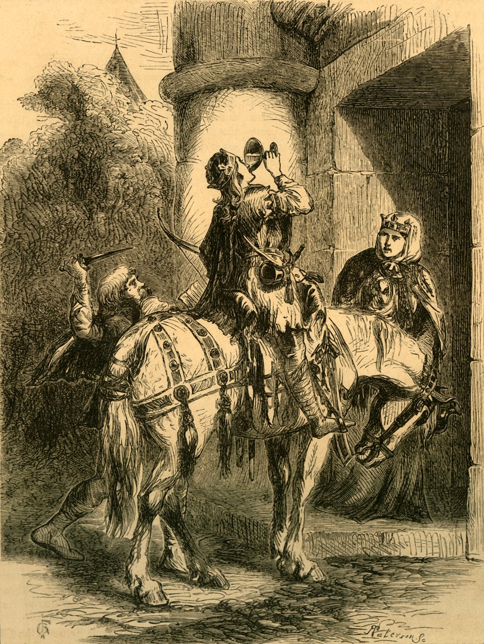 Mordet på Edward Martyren, c1890. av Unbekannt
