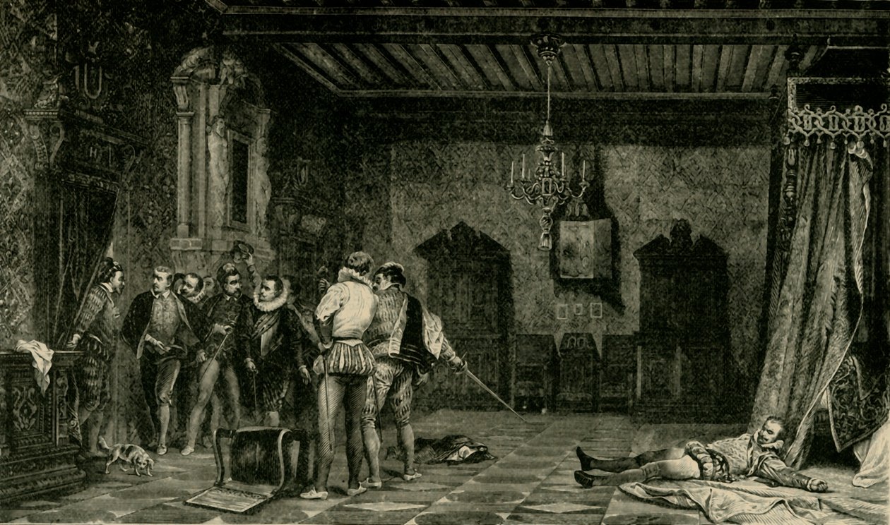 Mordet på Henry, hertig av Guise, december 1588, 1890. av Unbekannt