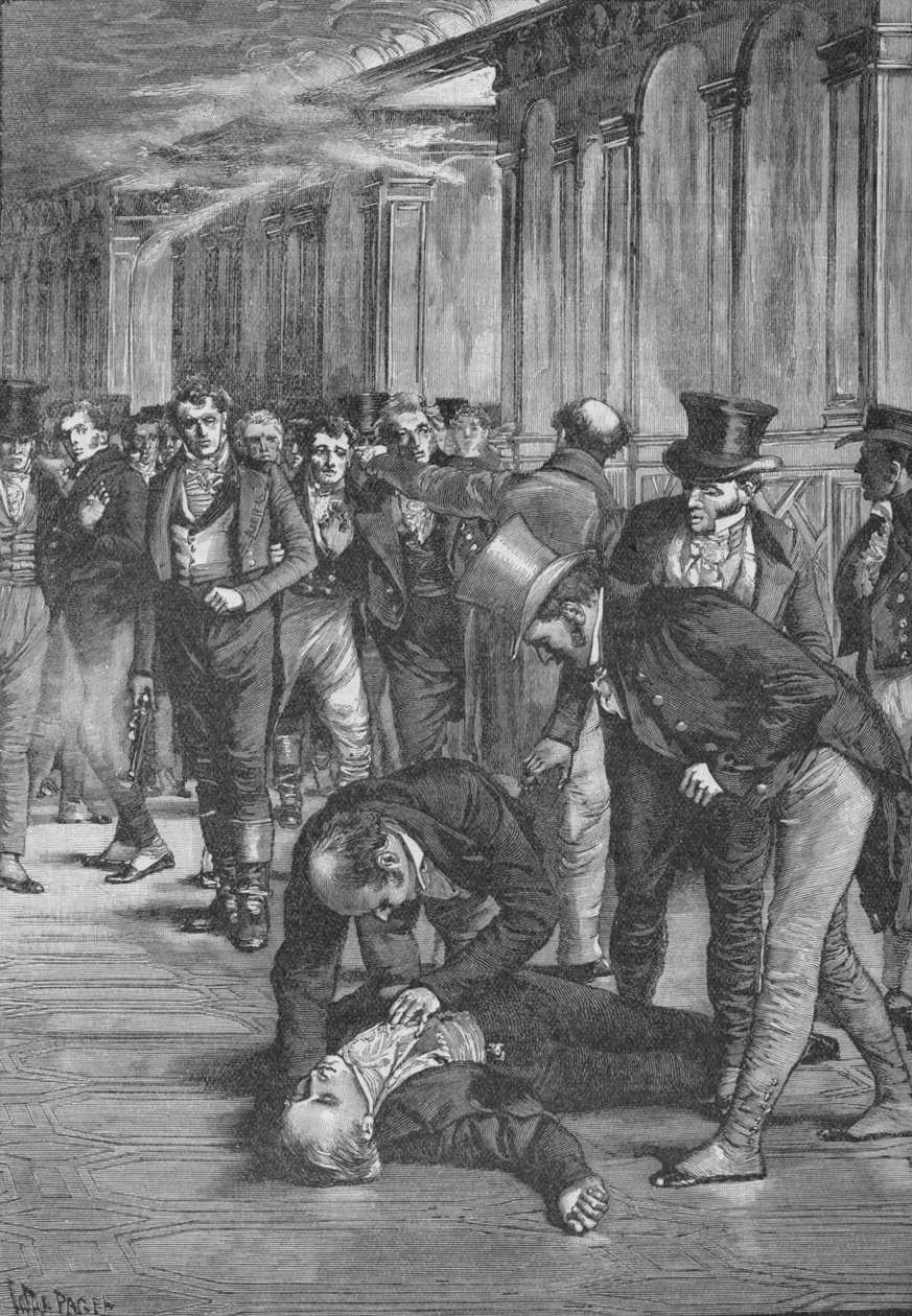 Mordet på Spencer Perceval, 1812 1906 av Unbekannt