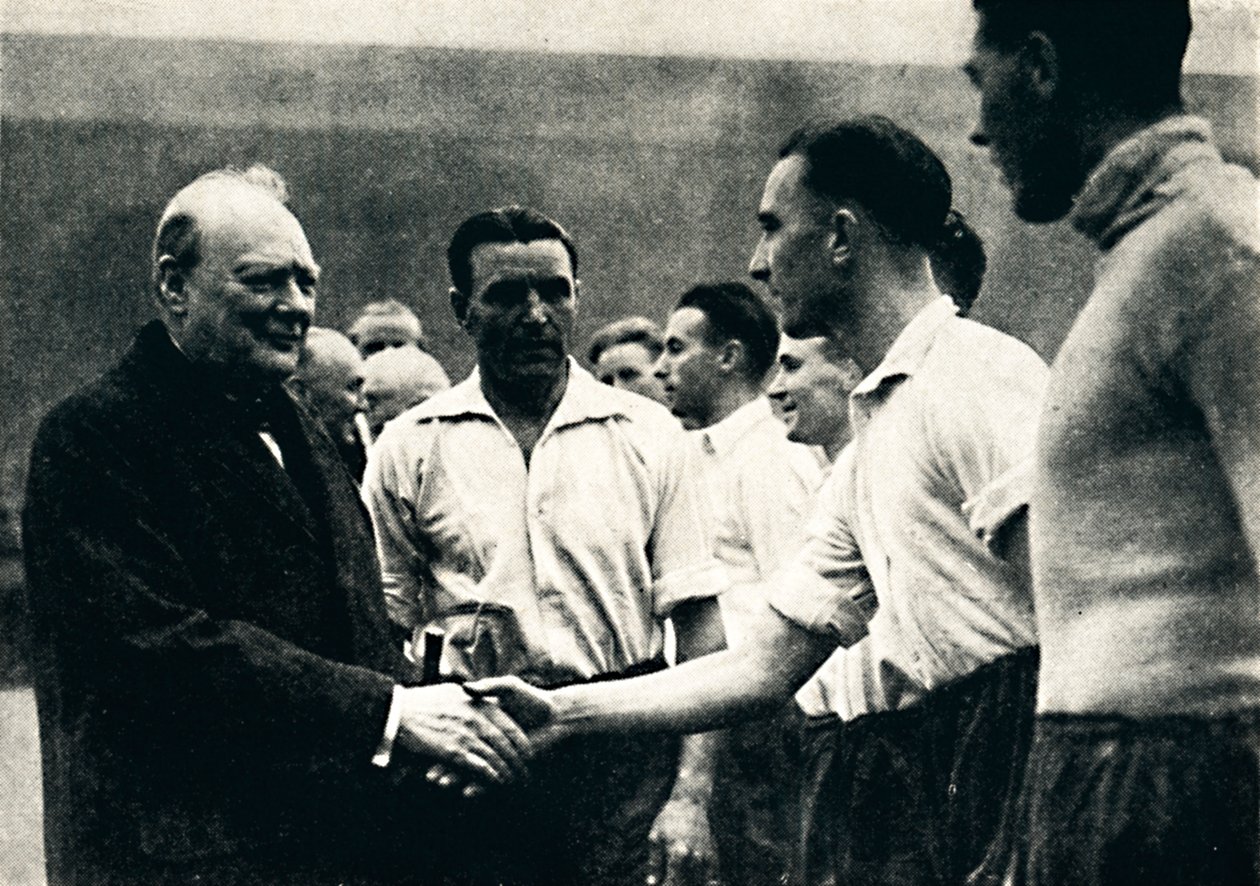Association Football på Wembley - England v. Skottland, 4 oktober 1941, 1945. av Unbekannt