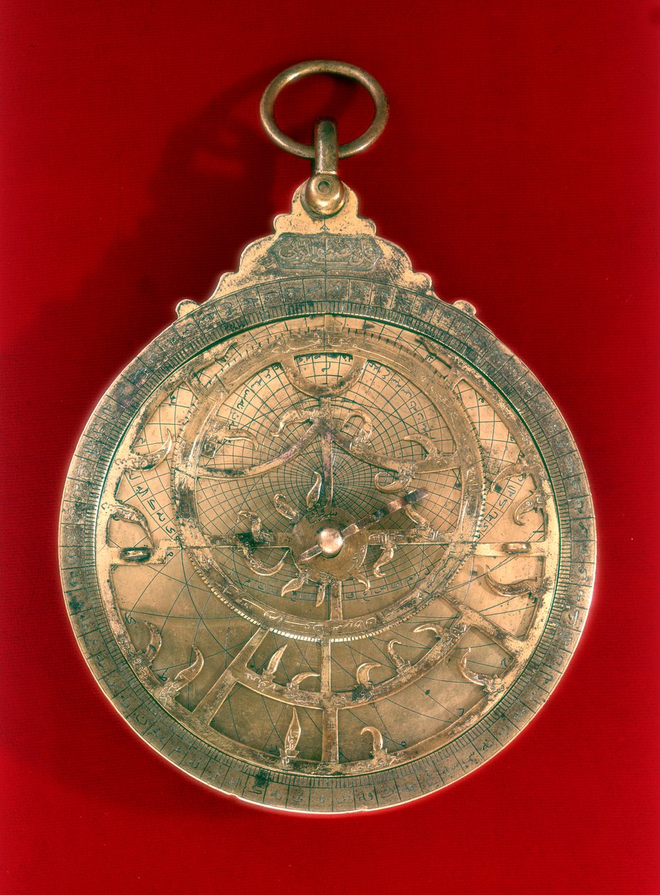 Astrolabe, arabiskt navigationsinstrument, 1000-talet av Unbekannt