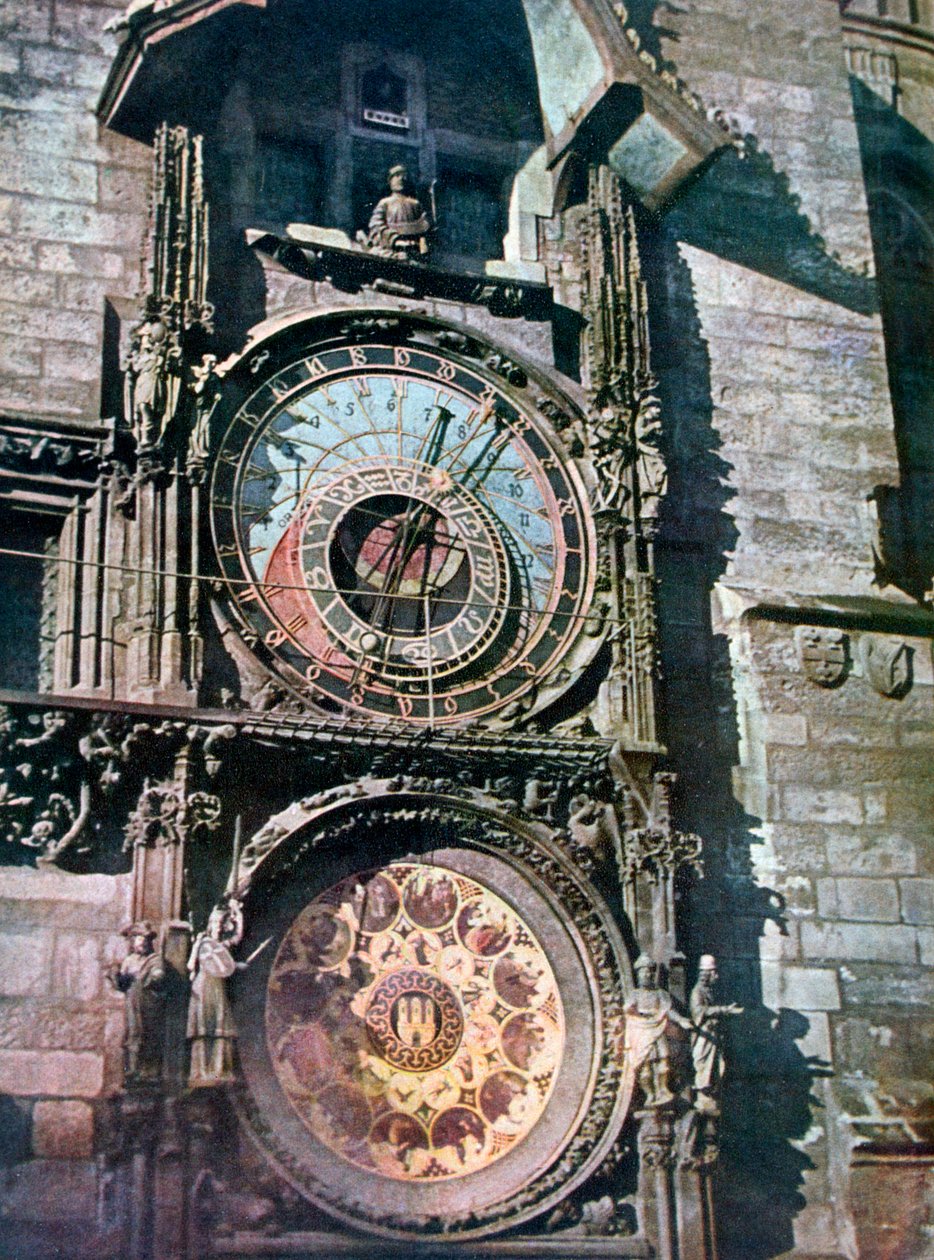 Astronomisk klocka, Gamla rådhuset, Prag, Tjeckien, 1943 av Unbekannt
