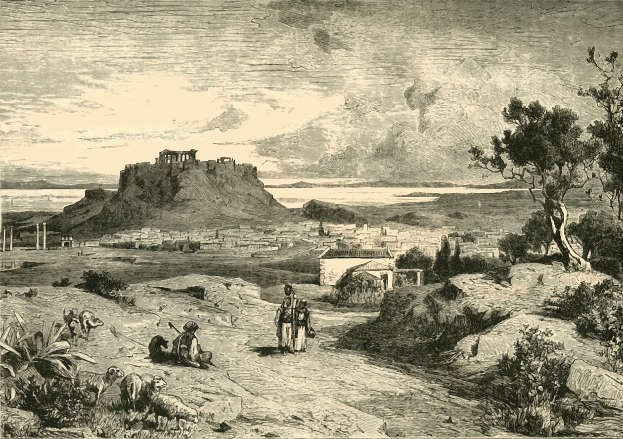 Aten, 1890. av Unbekannt