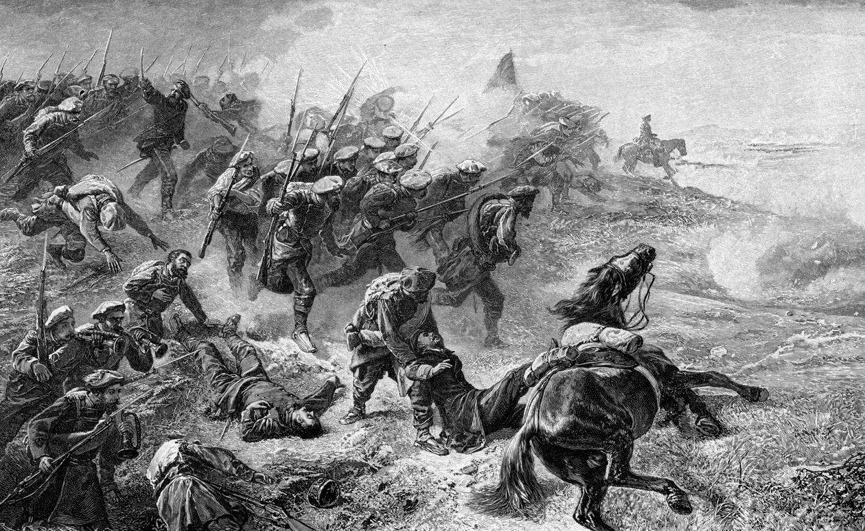 Attack av baskiska karlister under revolten 1872-1876, 1902 av Unbekannt