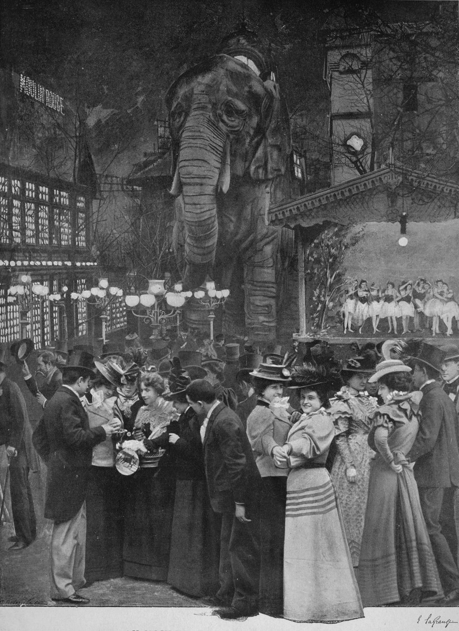 Vid Moulin Rouge - I trädgården, 1900 av Unbekannt