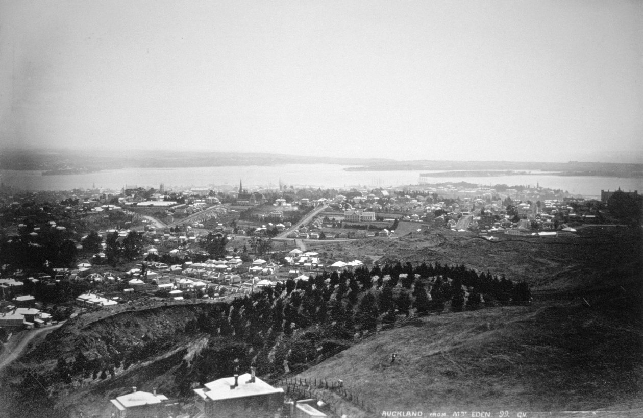 Auckland från Mt Eden, Nya Zeeland, 1899 av Unbekannt