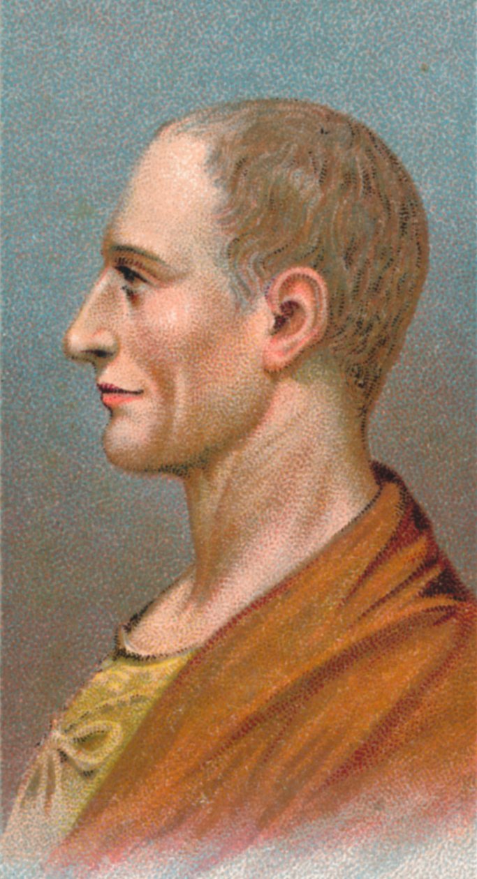 Augustus Caesar - Gaius Julius Caesar Octavianus 63 BC-14 AD, första romerska kejsaren, 1924 av Unbekannt