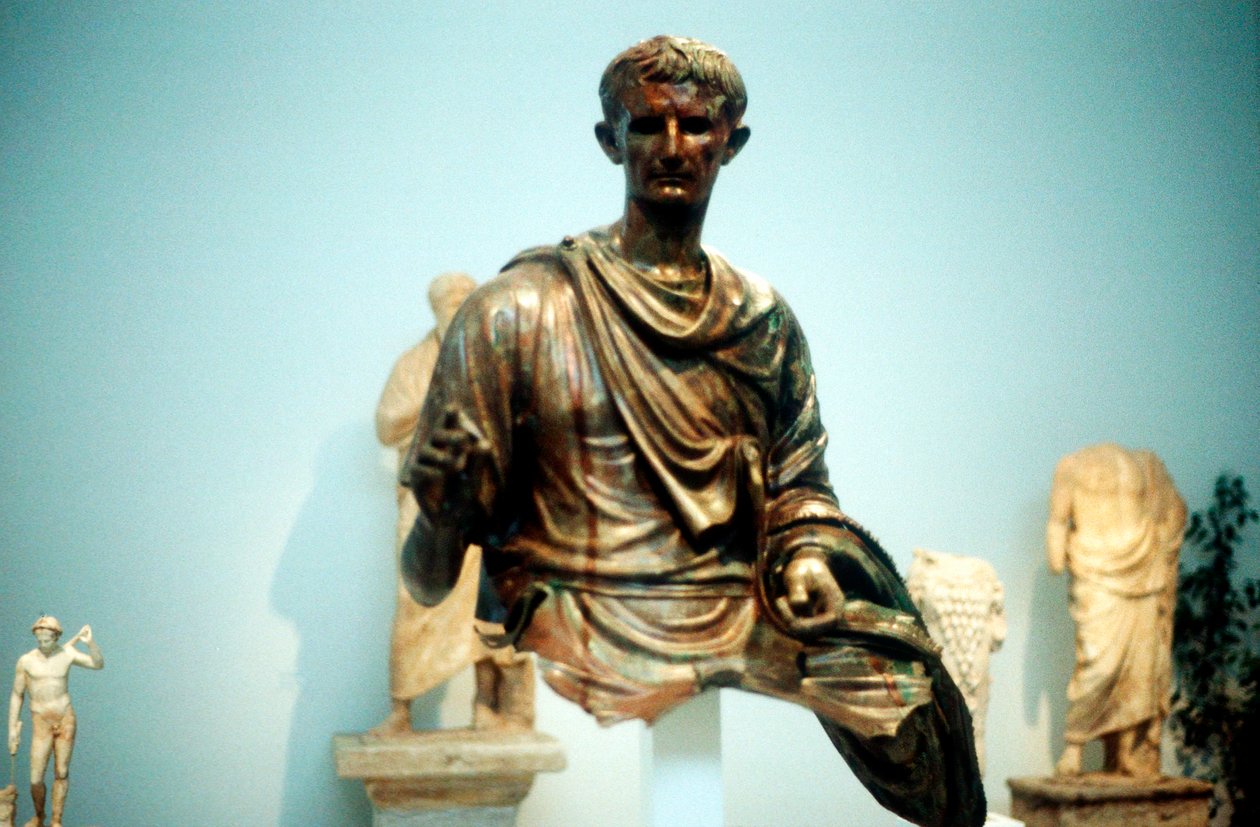 Augustus Caesar - Gaius Julius Caesar Octavianus 63 f.Kr.-14 e.Kr., förste romersk kejsare av Unbekannt