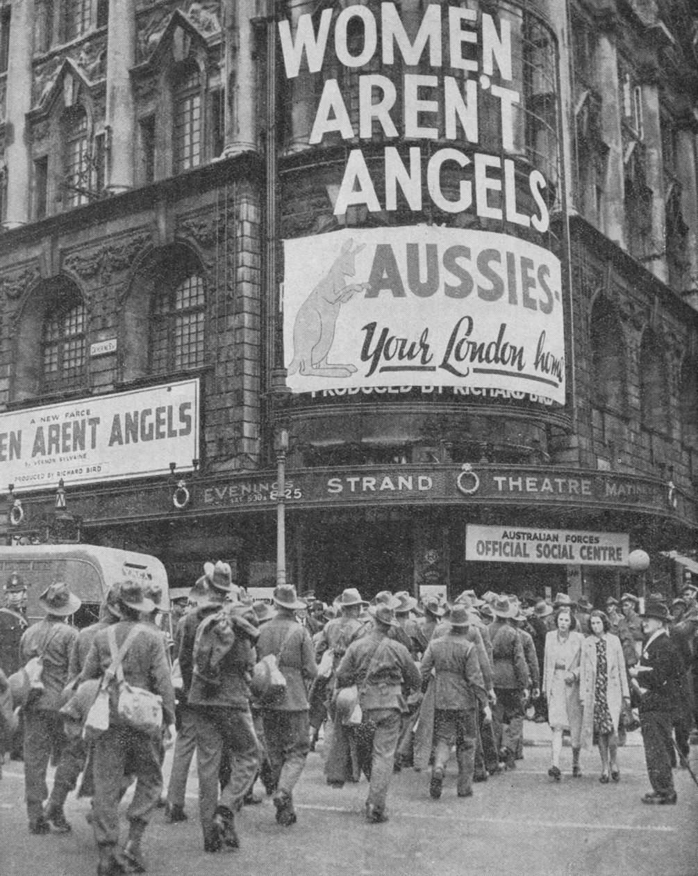 Australiska soldater på några dagars ledighet i London, 1940, 1940 av Unbekannt